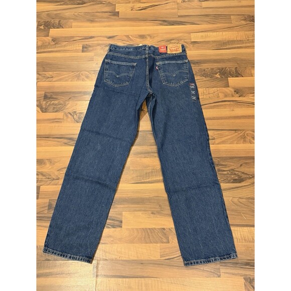 Levi’s Jeans Men’s 34x34 Blue Medium Wash 550 Relaxed Fit Straight Leg Denim NWT - Picture 5 of 7